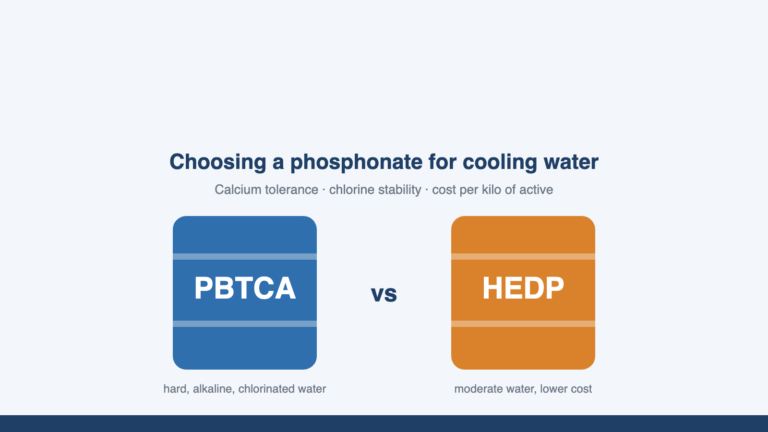 PBTCA против HEDP для охлаждающей воды: Когда стоит покупать более дорогой фосфонат??